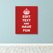 Toile Ajoutez votre propre texte ici ! (Insitu (Plancher de Bois))