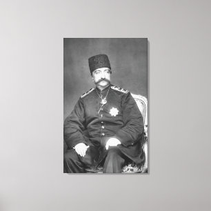 Toile Al-Vacarme Shah Qajar de Naser de Perse