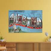 Toile Alabama (Bleu)Grandes lettres ScènesAlabama (Insitu(Salon))
