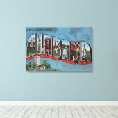 Toile Alabama (Bleu)Grandes lettres ScènesAlabama (Insitu (Plancher de Bois))