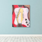 Toile Alamo Guitar 1 (Insitu (Plancher de Bois))