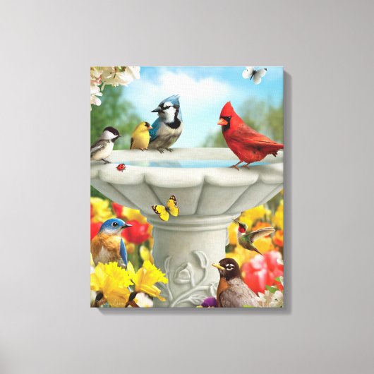 Toile Alan Giana "Garden Friends" Canvas Imprimer (Recto)