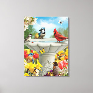 Toile Alan Giana "Garden Friends" Canvas Imprimer