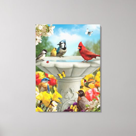 Toile Alan Giana "Garden Friends" Canvas Imprimer (Recto)