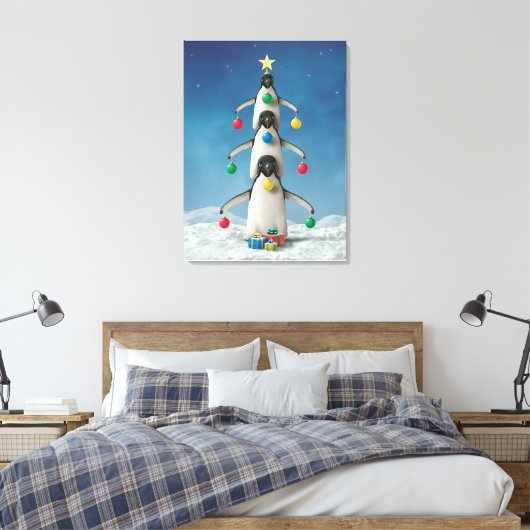 Toile Alan Giana "Oh Penguin Tree" Imprimer (Insitu(Chambre))