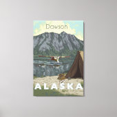 Toile Alaska Bush Avion Et Pêche Voyage (Recto)
