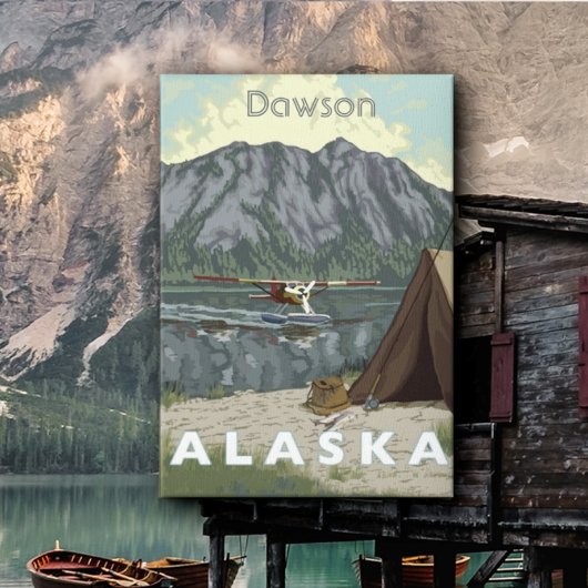 Toile Alaska Bush Avion Et Pêche Voyage