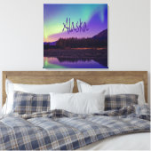 Toile Alaska Northern Lights Mountains Lake (Insitu(Chambre))