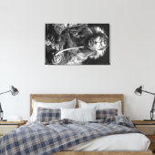 Toile Alaskan Eskimo Fumer Pipe Photographie (Insitu(Chambre))