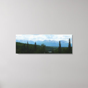 Toile Alaskan Mountain Range Photographie panoramique