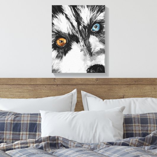 Toile Alaskan Sled Dog_Lets Exécuter Stretted Canvas Pri (Insitu(Chambre))