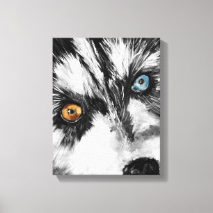 Toile Alaskan Sled Dog_Lets Exécuter Stretted Canvas Pri
