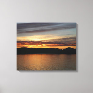 Toile Alaskan Sunset II Belle photographie de l'Alaska