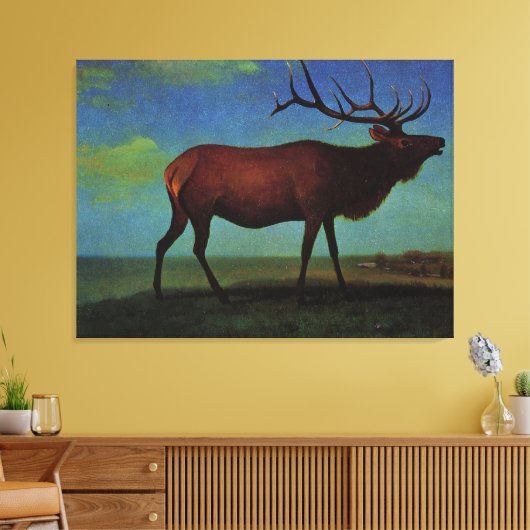 Toile Albert Bierstadt, Elk (Insitu(Salon))