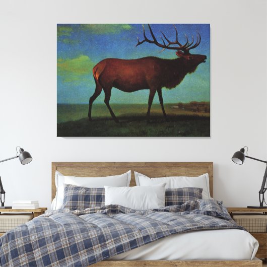 Toile Albert Bierstadt, Elk (Insitu(Chambre))