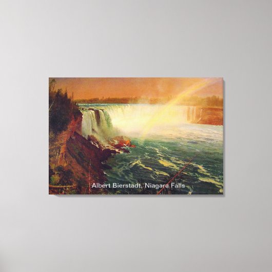 Toile Albert Bierstadt, Niagara Falls. (Recto)