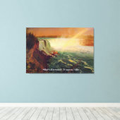 Toile Albert Bierstadt, Niagara Falls. (Insitu (Plancher de Bois))