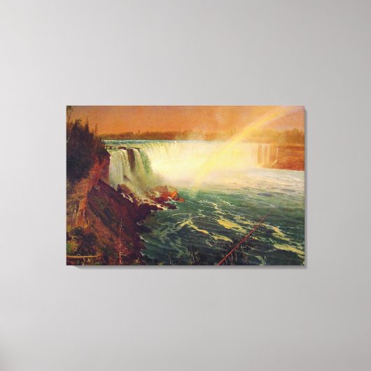 Toile Albert Bierstadt, Niagara Falls. (Recto)