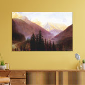 Toile Albert Bierstadt Sunrise à Glacier Station (Insitu(Salon))