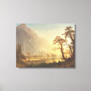 Toile Albert Bierstadt Sunrise Yosemite Valley Peinture