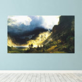 Toile Albert Bierstadt - Une tempête dans les montagnes (Insitu (Plancher de Bois))