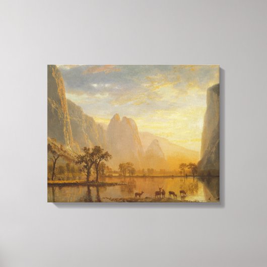 Toile Albert Bierstadt - Vallée du Yosemite (Recto)