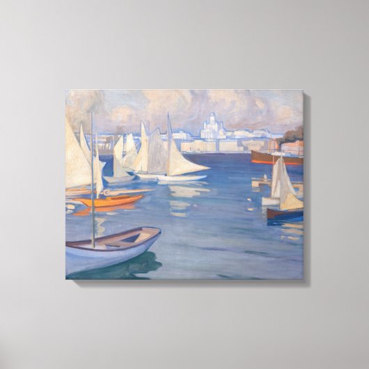 Toile Albert Edelfeel - Port d'Helsinki (Recto)