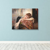 Toile Albert Edelfelt - La Parisienne / Virginie (Insitu (Plancher de Bois))