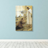 Toile Albert Edelfelt - Le Christ et Marie-Madeleine (Insitu (Plancher de Bois))