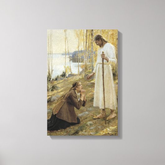 Toile Albert Edelfelt - Le Christ et Marie-Madeleine (Recto)