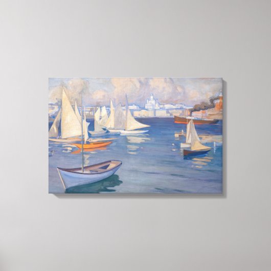 Toile Albert Edelfelt - Port d'Helsinki (Recto)