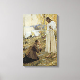 Toile Albert Edelfeue - Christ et Mary Magdalene