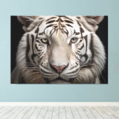 Toile Albino Majesté White Tiger Art numérique de réalis (Insitu (Plancher de Bois))