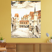 Toile Albrecht Durer, Cour de l'ancien château, (Insitu(Salon))