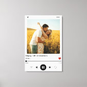 Toile Album photo de chanson de l'anniversaire de mariag (Recto)