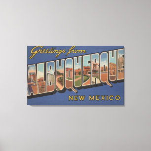 Toile Albuquerque, Nouveau Mexique - grandes scènes de