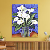 Toile Alcatraces, peinture florale d'art, (Insitu(Salon))