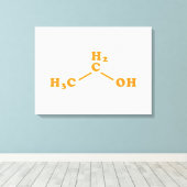 Toile Alcool Éthanol Formule chimique moléculaire (Insitu (Plancher de Bois))