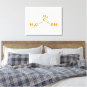 Toile Alcool Éthanol Formule chimique moléculaire (Insitu(Chambre))