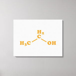 Toile Alcool Éthanol Formule chimique moléculaire