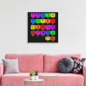 Toile Alephbet hébreu (Insitu(Salon))