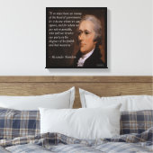 Toile Alexander Hamilton "Chef Ennemi" Citation Imprimée (Insitu(Chambre))