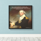 Toile Alexander Hamilton et le devis "Pourquoi le gouver (Insitu (Plancher de Bois))