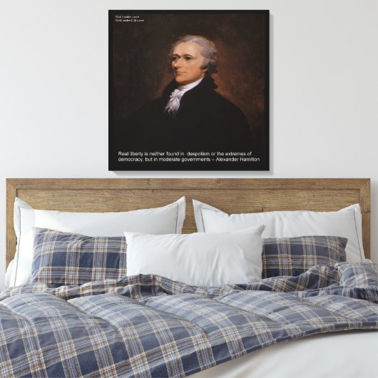 Toile Alexander Hamilton "Real Liberty" Canvas Imprimer (Insitu(Chambre))