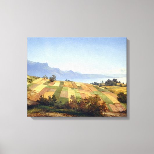 Toile Alexandre Calame Paysage suisse (Recto)