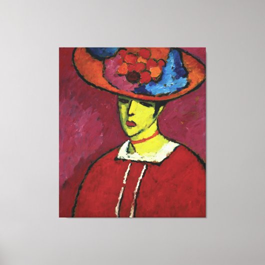 Toile Alexej von Jawlensky, Schokko mit Tellerhut (Recto)