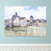Toile Alfred Sisley Bâtiments et ponts avec l'eau (Insitu (Plancher de Bois))