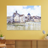 Toile Alfred Sisley Bâtiments et ponts avec l'eau (Insitu(Salon))