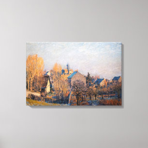 Toile Alfred Sisley - Frosty Morning à Louveciennes