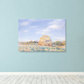 Toile Alfred Sisley | Haystack sur les rives du Loing (Insitu (Plancher de Bois))